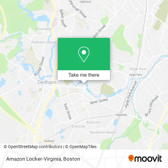 Amazon Locker-Virginia map