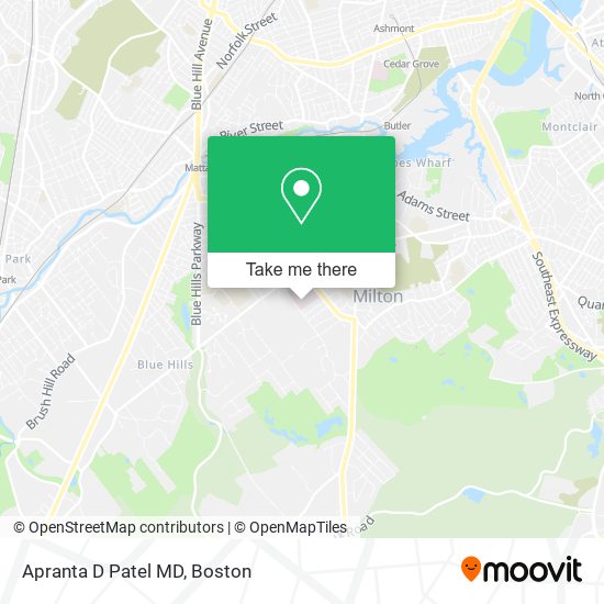 Mapa de Apranta D Patel MD
