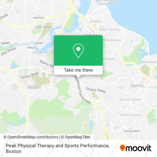 Peak Physical Therapy and Sports Performance map