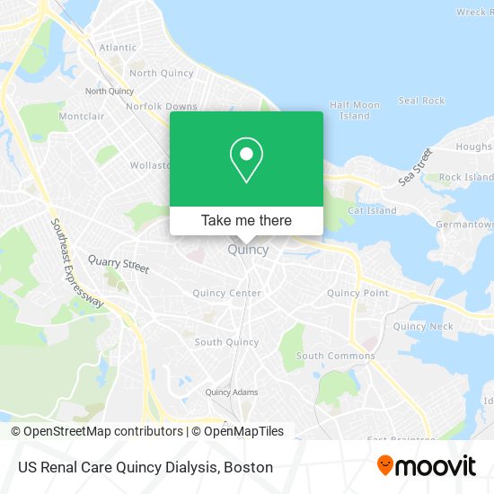 Mapa de US Renal Care Quincy Dialysis