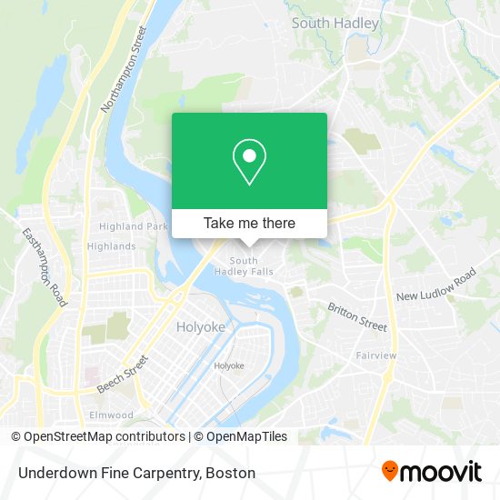 Underdown Fine Carpentry map