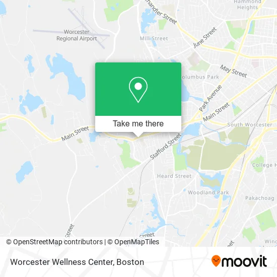 Mapa de Worcester Wellness Center