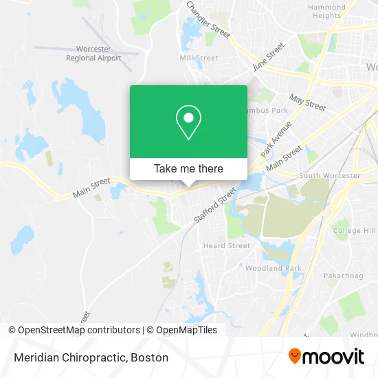 Meridian Chiropractic map