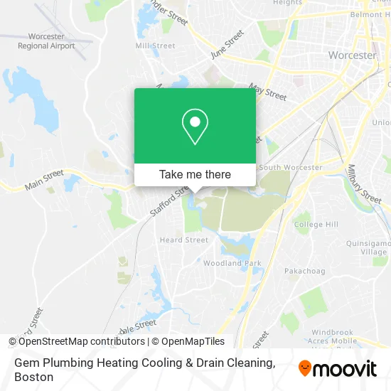 Mapa de Gem Plumbing Heating Cooling & Drain Cleaning