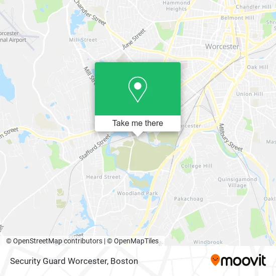Mapa de Security Guard Worcester