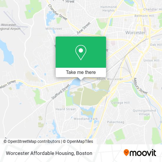 Mapa de Worcester Affordable Housing