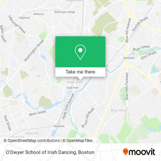 O'Dwyer School of Irish Dancing map