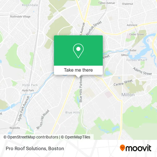 Pro Roof Solutions map