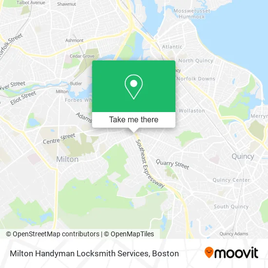 Milton Handyman Locksmith Services map