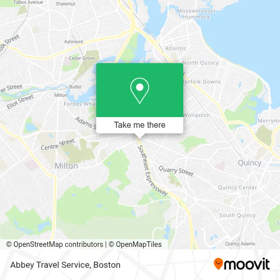 Abbey Travel Service map
