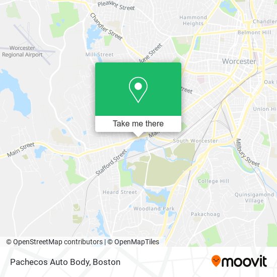 Mapa de Pachecos Auto Body