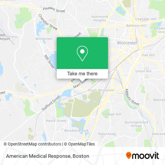 Mapa de American Medical Response