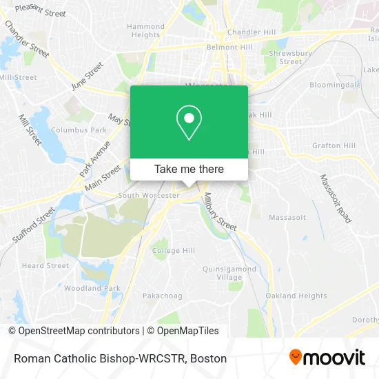 Roman Catholic Bishop-WRCSTR map