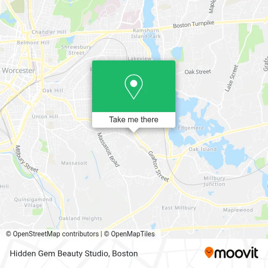 Hidden Gem Beauty Studio map