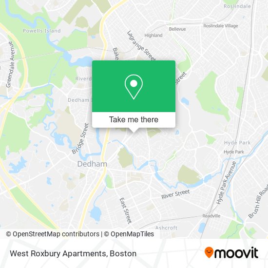 West Roxbury Apartments map