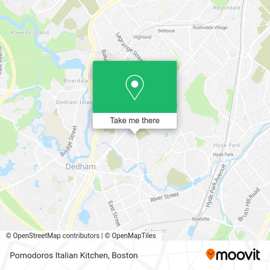 Pomodoros Italian Kitchen map