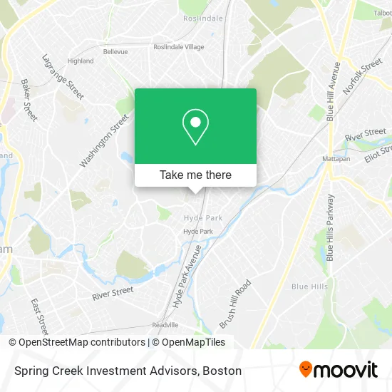 Spring Creek Investment Advisors map