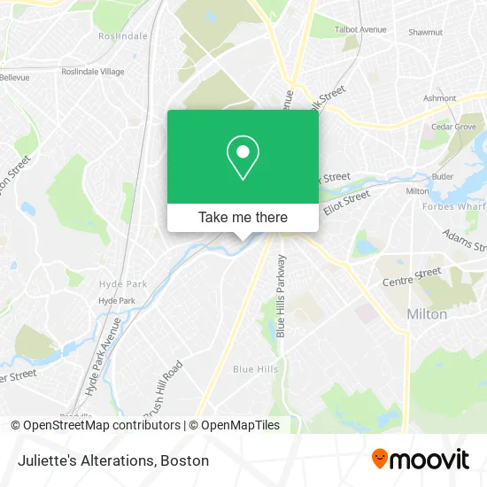 Juliette's Alterations map