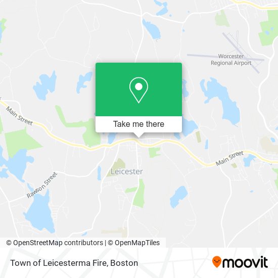 Mapa de Town of Leicesterma Fire