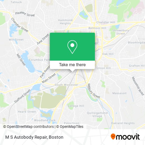 M S Autobody Repair map