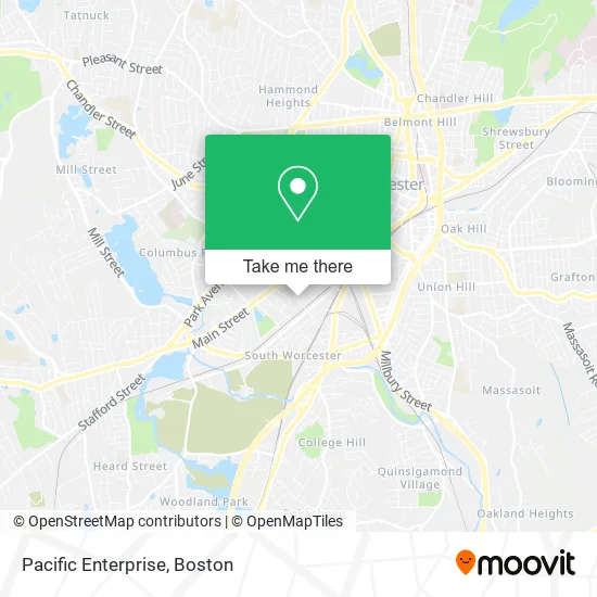 Pacific Enterprise map