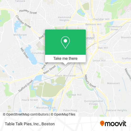 Table Talk Pies, Inc. map