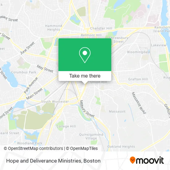 Hope and Deliverance Ministries map