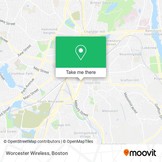 Worcester Wireless map