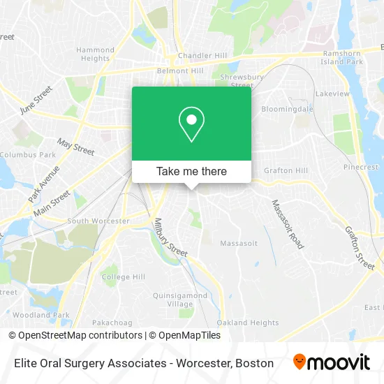 Elite Oral Surgery Associates - Worcester map