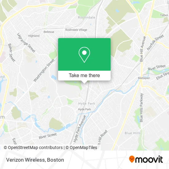 Mapa de Verizon Wireless