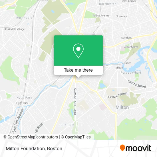 Milton Foundation map
