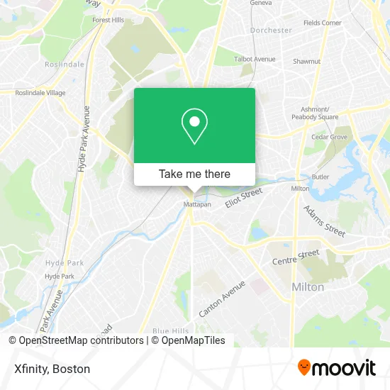 Xfinity map
