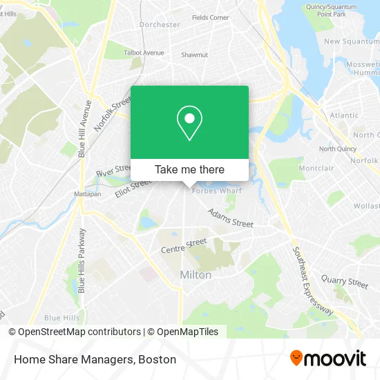 Home Share Managers map