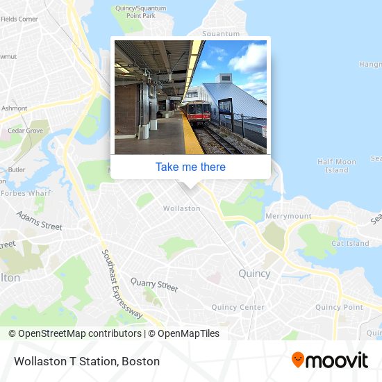 Mapa de Wollaston T Station