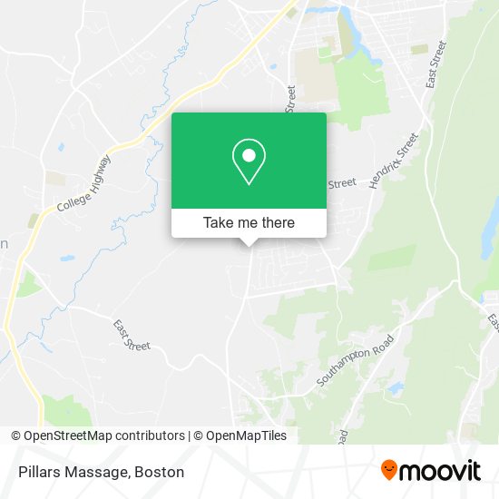 Mapa de Pillars Massage