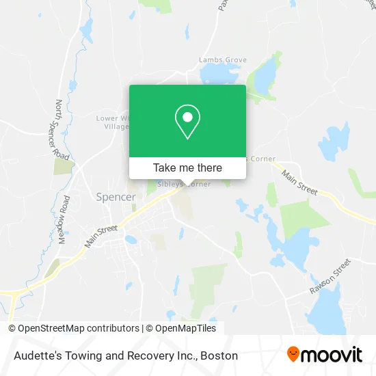 Audette's Towing and Recovery Inc. map