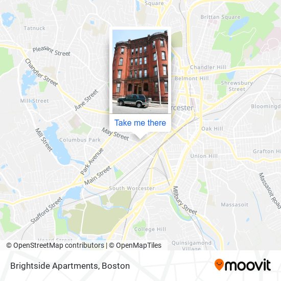 Brightside Apartments map