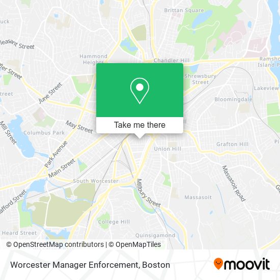 Worcester Manager Enforcement map