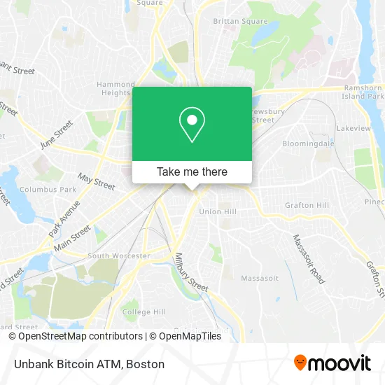 Unbank Bitcoin ATM map
