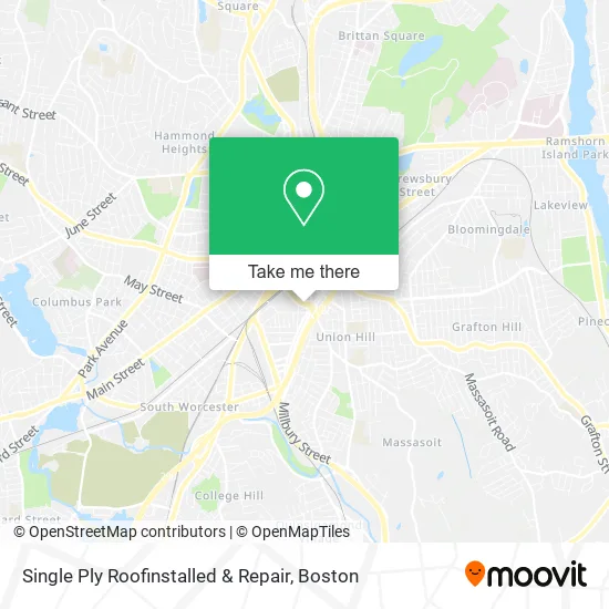 Single Ply Roofinstalled & Repair map