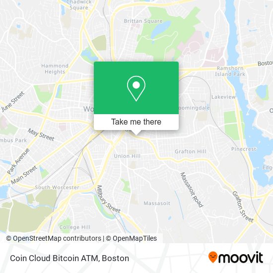 Mapa de Coin Cloud Bitcoin ATM