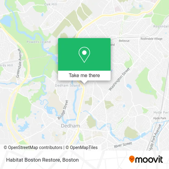 Habitat Boston Restore map