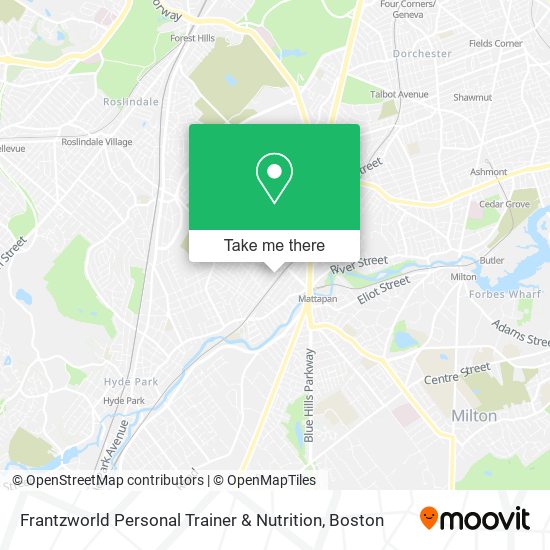 Frantzworld Personal Trainer & Nutrition map