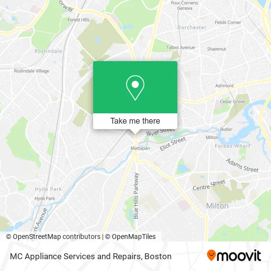 Mapa de MC Appliance Services and Repairs