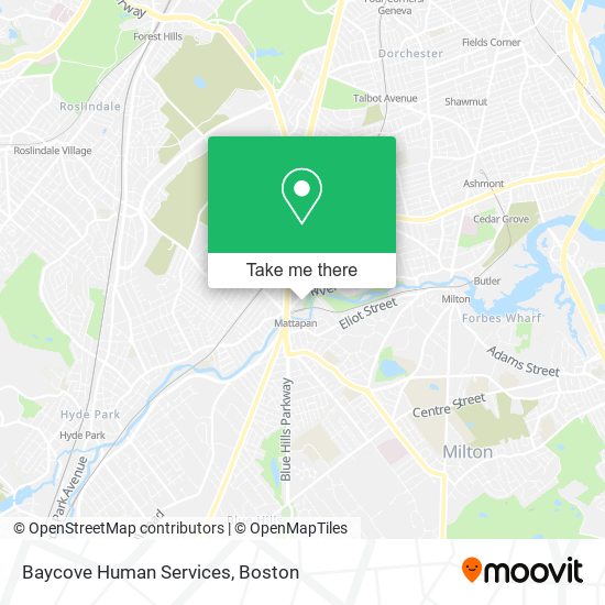 Baycove Human Services map