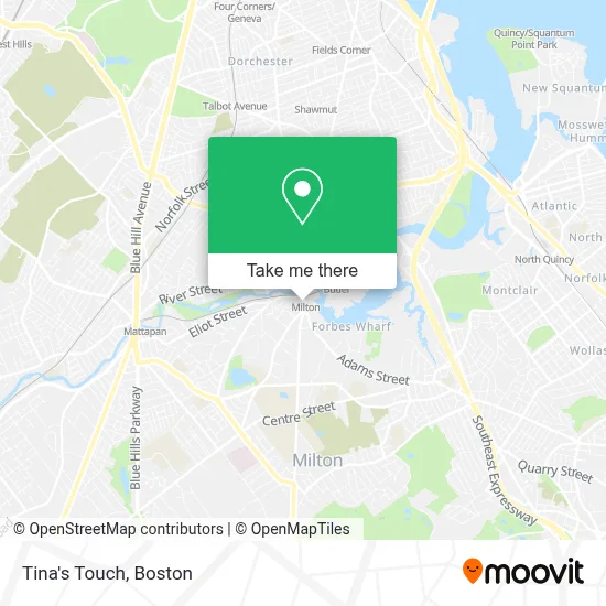 Tina's Touch map