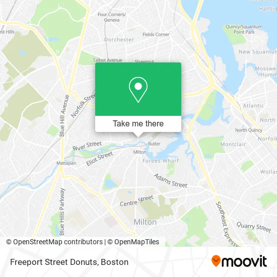 Mapa de Freeport Street Donuts