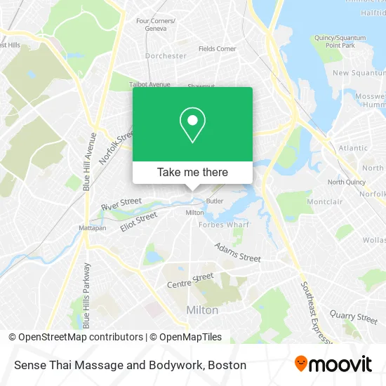 Mapa de Sense Thai Massage and Bodywork