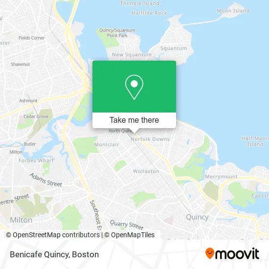 Benicafe Quincy map