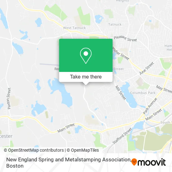 Mapa de New England Spring and Metalstamping Association
